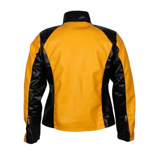 New Men's Leather Jacket Yellow Color Cole Macgrath Infamous 2 Game New Men's Leather Jacket Yellow Color Cole Macgrath Infamous 2 Game