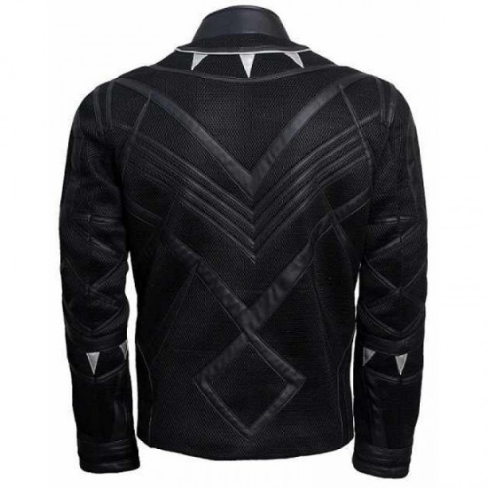 New Mens Black Panther Leather Jacket New Mens Black Panther Leather Jacket