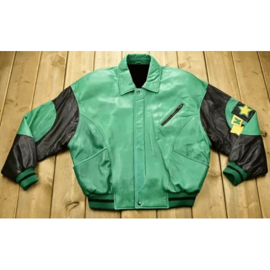 Pelle Pelle Green Soda Club Bomber Jacket