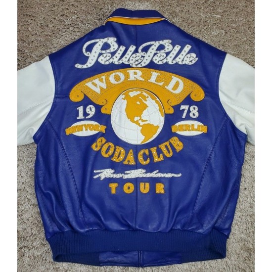 Pelle Pelle Marc Buchanan Blue Leather Jacket Pelle Pelle Marc Buchanan Blue Leather Jacket