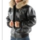 Pelle Pelle New Black Hooded Script Jacket