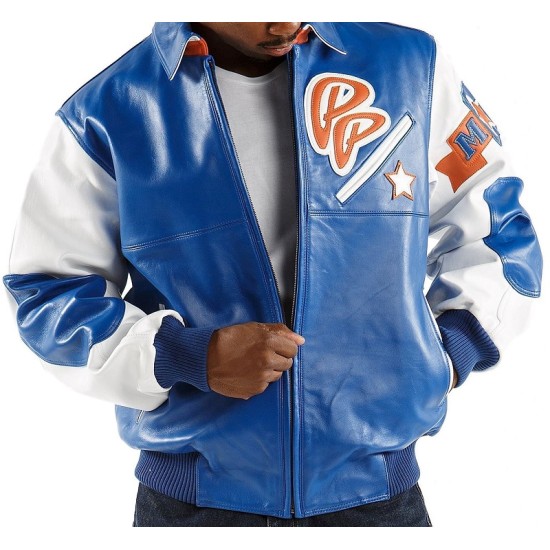 Pelle Pelle Soda Club Blue Leather Jacket Pelle Pelle Soda Club Blue Leather Jacket