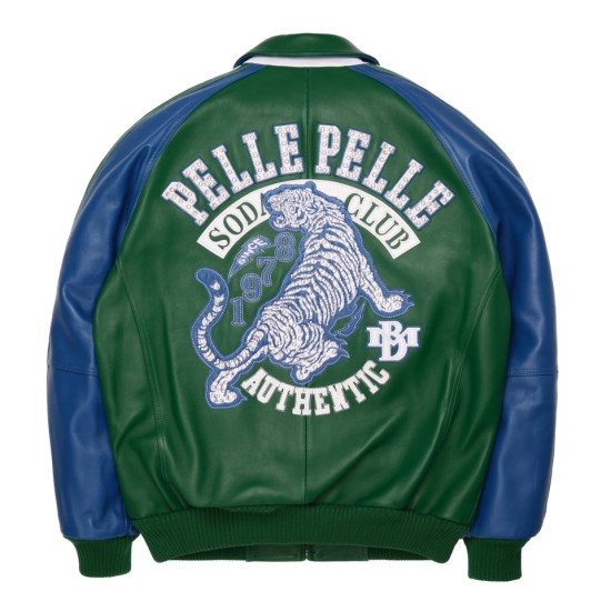 Pelle Pelle Soda Club Green Tiger Jacket Pelle Pelle Soda Club Green Tiger Jacket