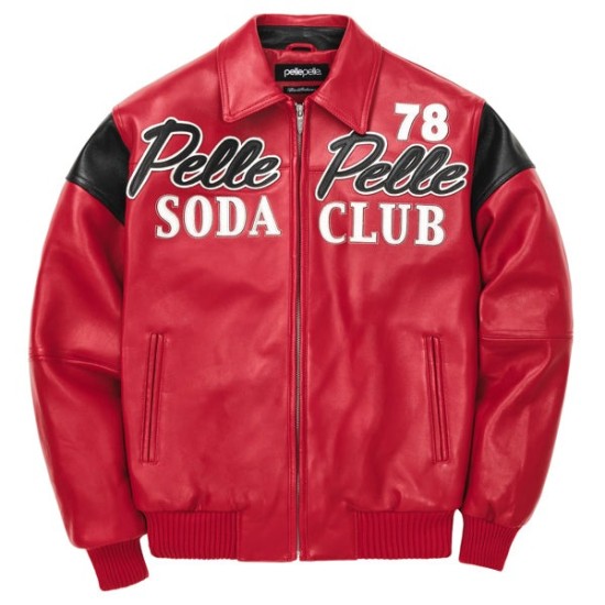 Pelle Pelle 78 Soda Club Plush Red Jacket Pelle Pelle 78 Soda Club Plush Red Jacket
