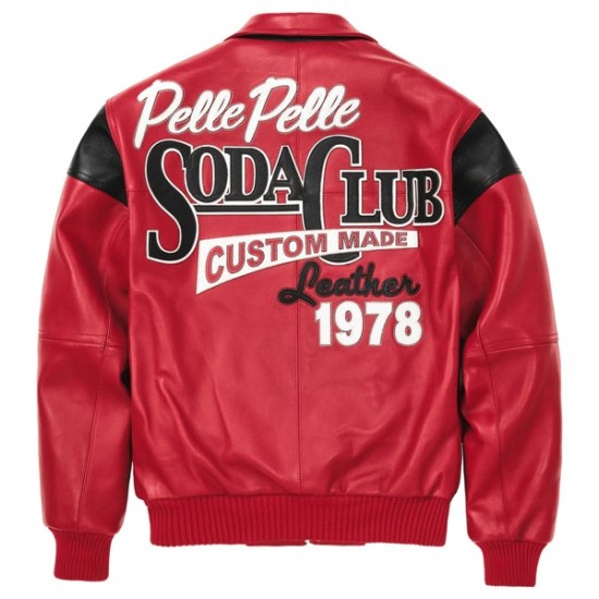 Pelle Pelle 78 Soda Club Plush Red Jacket Pelle Pelle 78 Soda Club Plush Red Jacket