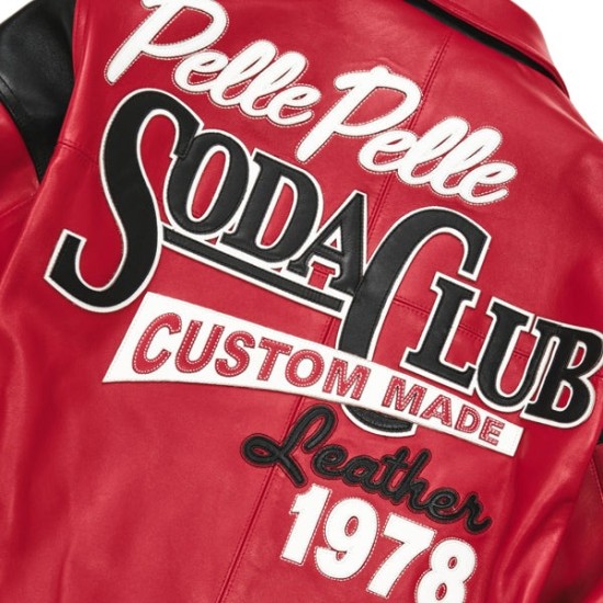 Pelle Pelle 78 Soda Club Plush Red Jacket Pelle Pelle 78 Soda Club Plush Red Jacket