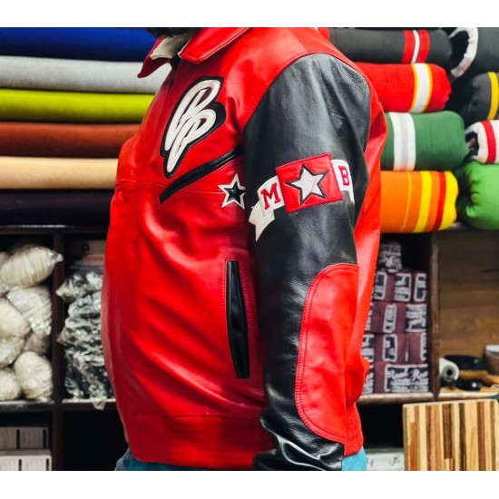 Pelle Pelle Soda Club Red And Black Jacket Pelle Pelle Soda Club Red And Black Jacket
