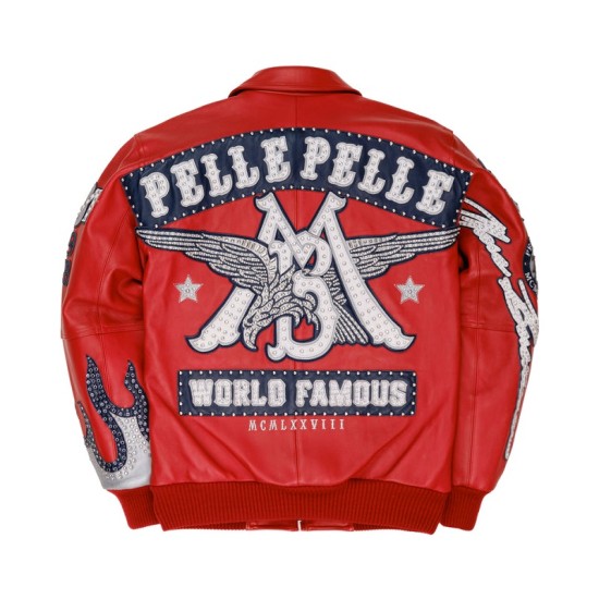 Pelle Pelle World Famous Purple Leather Jacket Pelle Pelle World Famous Purple Leather Jacket