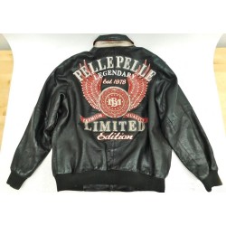 Pelle Pelle vintage Marc Buchanan Leather Varsity Jacket