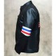 Peter Fonda US Flag Easy Rider Black Leather Jacket Peter Fonda US Flag Easy Rider Black Leather Jacket