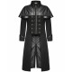 Punk Rave Mens Coat Black Gothic Highwayman Steampunk VTG Military