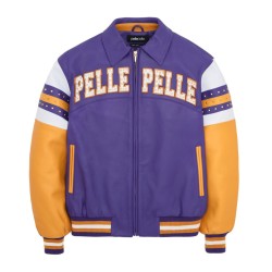 Soda Club Pelle Pelle Purple Arches Jacket