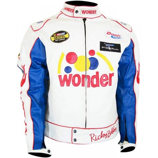 Talladega Racing Nights Ballad Ricky Bobby Wonder Bread Leather Jacket